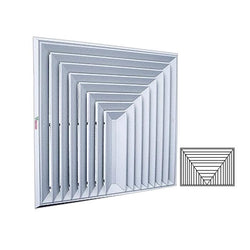 $2542.14 - 30x12", 100% Aluminio, blanco, 2250m3/hr, 3 vías, marco plano., MXDF3-099, Empaque: 77X31X5 cm, 4.4kg, Envío: 18 Días