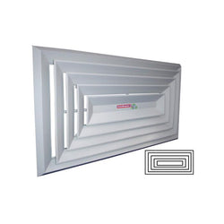 $4298.70 - 30x27, 100% Aluminio, Blanco, 5063m3/hr, 4 vias, marco biselado., MXDB4-044, Empaque: 77X69X5 cm, 4.9kg, Envío: 18 Días