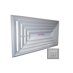 $4468.32 - 30x30, 100% Aluminio, Blanco, 5625m3/hr, 4 vias, marco biselado., MXDB4-045, Empaque: 77X77X5 cm, 5.0kg, Envío: 18 Días