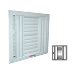 $2416.56 - 22x22",Aluminio,blanco, 1143m3/hr, flujo dirigible, 4 vías, c/control., MXAL4-045, Empaque: 57X57X4 cm, 4.0kg, Envío: 18 Días