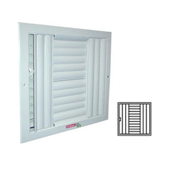 $2416.56 - 22x22",Aluminio,blanco, 1143m3/hr, flujo dirigible, 4 vías, c/control., MXAL4-045, Empaque: 57X57X4 cm, 4.0kg, Envío: 18 Días