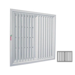 $4417.77 - 30x27", 100% Aluminio, blanco, 5063m3/hr, 2 vías, marco plano., MXDF2-079, Empaque: 77X69X5 cm, 4.9kg, Envío: 18 Días