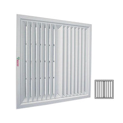 $4468.32 - 30x30", 100% Aluminio, blanco, 5625m3/hr, 2 vías, marco plano., MXDF2-081, Empaque: 77X77X5 cm, 5.0kg, Envío: 18 Días