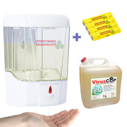 $1615.07 - Capacidad 700ml, 1L de Sanitizante, Infrarrojo, Plástico ABS, Baterías Incluidas., MXSCV-001, Empaque: 22X18X20 cm, 1.7kg, Envío: 0 Días