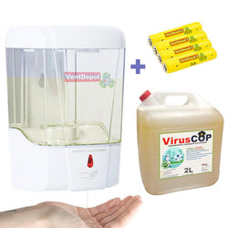$2511.63 - Capacidad 700ml, 2L de Sanitizante, Infrarrojo, Plástico ABS, Baterías Incluidas., MXSCV-002, Empaque: 25X18X25 cm, 2.7kg, Envío: 0 Días