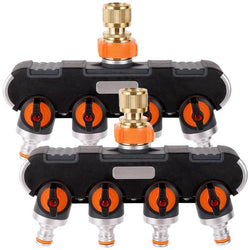 $1655.89 - 2 Pzas, 1 Entrada 3/4" ó 25mm, 2 Adaptadores 16mm, 4 Salidas 5/8' ó 16mm, Metal y ABS, Negro., MXHYI-002, Empaque: 24X18X14 cm, 1.016kg, Envío: 20 Días