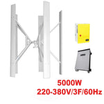 $418064.71 - Generador 5000W, 380V, Vientos de 2 a 35m/s, 5 Aspas, -40°C a 80°C, Comtrolador 5Kw, 380V, Inversor 5Kw, 220-380V, 3F, 60Hz, On Grid., MXLUK-001, Empaque: 365X405X365 cm, 88kg, Envío: 20 Días
