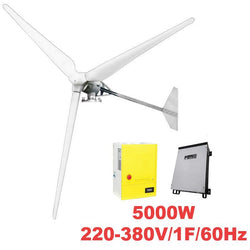 $297418.56 - Generador 5000W 380V,, Vientos de 3 a 45m/s, 3 Aspas, -40°C a 80°C, Controlador 5Kw, 380V, Inversor 5Kw, 220-380V, 1F, 60Hz, On Grid, MXTIK-001, Empaque: 34X148X34 cm, 420kg, Envío: 20 Días