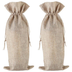 $135.67 - 2Pzas, Cáñamo, 15x35cm, Lino, Bolsa de Botella., MXIVM-002, Empaque: 16X36X1 cm, 0.01kg, Envío: 0 Días