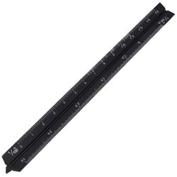 $174.93 - 1Pza, Negro, 15cm, 6 Escalas, 1:100, 1:200, 1:300, 1:400, 1:500, 1:600, Aluminio, Escala Alta., MXISL-001, Empaque: 16X 2X 2 cm, 0.014kg, Envío: 0 Días
