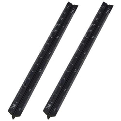 $350.06 - 2Pzas, Negro, 15cm, 6 Escalas, 1:100, 1:200, 1:300, 1:400, 1:500, 1:600, Aluminio, Escala Alta., MXISL-002, Empaque: 16X 2X 4 cm, 0.028kg, Envío: 0 Días