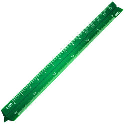 $174.93 - 1Pza, Verde, 15cm, 6 Escalas, 1:100, 1:200, 1:300, 1:400, 1:500, 1:600, Aluminio, Escala Alta., MXISN-001, Empaque: 16X 2X 2 cm, 0.014kg, Envío: 0 Días