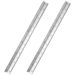 $403.67 - 2Pzas, Gris, 30cm, 6 Escalas, 1:20, 1:25, 1:50, 1:75, 1:100 1:125, Aluminio, Escala Baja., MXRIC-002, Empaque: 33X 4X 6 cm, 0.132kg, Envío: 0 Días