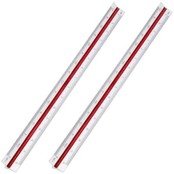 $262.86 - 2Pzas, Blanco, 30cm, 6 Escalas, 1:20, 1:25, 1:50, 1:75, 1:100 1:125, Plástico, Escala Baja., MXGPH-002, Empaque: 33X 4X 6 cm, 0.132kg, Envío: 0 Días