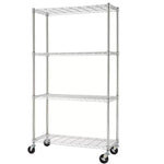 $2885.42 - 1Pza, 4 Repisas, 4 Ruedas, Peso por repisa 50kg, Acero Cromado, MXETA-001, Empaque: 135X91X35 cm, 14kg, Envío: 0 Días