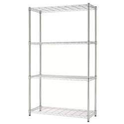 $2885.42 - 1 Rack, 4 Repisas, Sin Ruedas, Peso por repisa 50kg, Acero Cromado, MXEUS-001, Empaque: 135X91X35 cm, 14kg, Envío: 0 Días