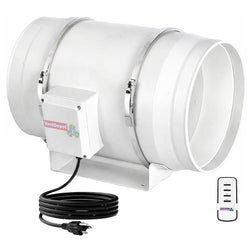 $2953.08 - 1Pza, Ducto 10"Ø, 1800m3/hr, 110V, 1F, 60Hz, 200W, 0.68A, 50dB, -20 a 60 °C, Blanco, 1 Pila 23A (No incluida)., MXVXI-001, Empaque: 40X30X30 cm, 6.5kg, Envío: 0 Días