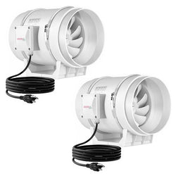 $4451.28 - 2Pzas, Ducto 8"Ø, 900m3/hr, 110V, 1F, 60Hz, 136W, 0.22A, 37dB, -20 a 60 °C, Blanco., MXYCO-002, Empaque: 32X45X26 cm, 6.4kg, Envío: 0 Días