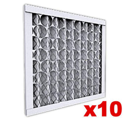 $1965.07 - 10pzas, 22x22x1, MERV  12, Eficiencia: 80 a 90% a 30 mic, 1752m³/hr a 1mmcda, desechable., MXJPL-0297, Empaque: 57X57X3 cm, 0.45kg, Envío: 10 Días