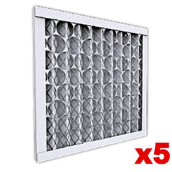 $1129.78 - 5pzas, 22x24x1, MERV  12, Eficiencia: 80 a 90% a 30 mic, 1711m³/hr a 1mmcda, desechable., MXJPL-0299, Empaque: 57X63X3 cm, 0.45kg, Envío: 10 Días