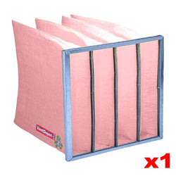 $2864.08 - 1Pza, 24x24x36", MERV 14, Eficiencia: 80 a 85% a 30 mic, 2155m³/hr a 1mmcda, 4bolsas,reusable., MXBAP-106, Empaque: 65X65X10 cm, 0.700kg, Envío: 10 Días