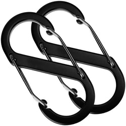 $95.68 - 2Pzas, 10kg, Forma S, Bloqueo Automático, Negro, Aleación de Aluminio., MXTIN-002, Empaque: 4X6X2 cm, 0.010kg, Envío: 0 Días