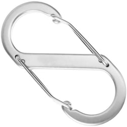 $72.74 - 1Pza, 10kg, Forma S, Bloqueo Automático, Plateado, Aleación de Aluminio., MXTKI-001, Empaque: 3X6X1 cm, 0.005kg, Envío: 0 Días