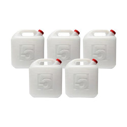 $442.88 - 5 Pzas, 5L, Ø 3.5cm, Polietileno, Tapa de Rosca, Blanco., MXNIW-002, Empaque: 50X20X50 cm, 0.1kg, Envío: 0 Días