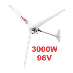 $161127.13 - 3000W, 96V, Vientos de 3 a 45m/s, 3 Aspas, -40°C a 80°C, MXEGW-001, Empaque: 29X143X29 cm, 370kg, Envío: 25 Días