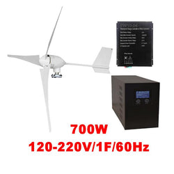$54989.07 - Generador 700W, 24V, Vientos de 3 a 45m/s, 3 Aspas, -40°C a 80°C, Controlador 700W, 24V, Inversor 700W, 120V, 1F, 60Hz, Off Grid., MXCEL-001, Empaque: 80X45X30 cm, 35kg, Envío: 20 Días