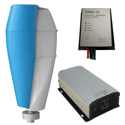 $49090.37 - Generador 500W, 24V, Vientos de 3 a 45m/s, 3 Aspas, -40°C a 80°C, Controlador 500W, 24V, Inversor 500W, 220V, 1F, 60Hz, Off Grid., MXHUG-002, Empaque: 40X140X40 cm, 40kg, Envío: 20 Días