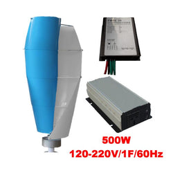 $46785.67 - Generador 500W, 24V, Vientos de 3 a 45m/s, 3 Aspas, -40°C a 80°C, Controlador 500W, 24V, Inversor 500W, 120V, 1F, 60Hz, Off Grid., MXHUG-001, Empaque: 40X140X40 cm, 40kg, Envío: 20 Días