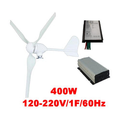 $30850.92 - Generador 400W, 24V, Vientos de 3 a 45m/s, 3 Aspas, -40°C a 80°C, Controlador 400W, 24V, Inversor 400W, 120V, 1F, 60Hz, Off Grid., MXMVK-001, Empaque: 22X98X40 cm, 20kg, Envío: 20 Días