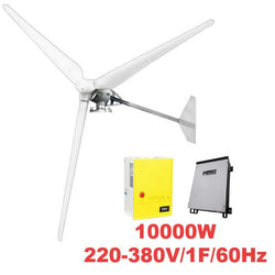 $446728.09 - Generador 10000W, 380V, Vientos de 3 a 45m/s, 3 Aspas, -40°C a 80°C, Controlador 10Kw, 380V, Invesor 10Kw, 220-380V, 1F, 60Hz, On Grid. , MXPEK-001, Empaque: 39X153X39 cm, 550kg, Envío: 20 Días