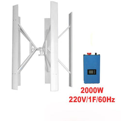 $159174.32 - Generador 2000W, 48V, Vientos de 2 a 35m/s, -40°C a 80°C, Controlador 2Kw,220V, 1F, 60Hz, On Grid., MXTRK-001, Empaque: 235X285X235 cm, 60kg, Envío: 20 Días