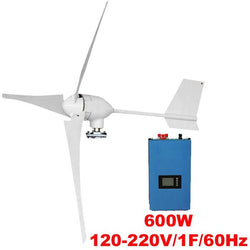 $52783.69 - Generador 600W, 24V Vientos de 2.5 a 45m/s, 3 Aspas, -40°C a 80°C Inversor 1Kw, 120-220V, 1F, 60Hz, On Grid., MXWDK-001, Empaque: 60X60X60 cm, 19kg, Envío: 20 Días
