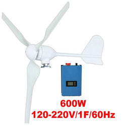 $52407.17 - Generador 600W, 24V, Inversor 120-220V, 1F, 60Hz, Vientos de 2.5 a 55 m/s, 3 Aspas, -40°C a 80°C, On Grid., MXEOK-001, Empaque: 95X45X22 cm, 14kg, Envío: 20 Días