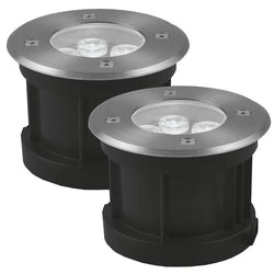 $1543.97 - 2 pzas, 100/240V, 375lm, 5W, LED, Apert. 24°, 3000°K, IP 65, Acabado Aluminio, Acero Inoxidable., MXBUW-002, Empaque: 26X10X11 cm, 1.2kg, Envío: 0 Días