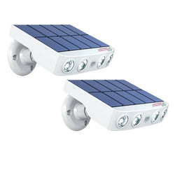 $1732.37 - 2 Pzas, 400lm, Luz Blanca, 6000k, Carcasa Blanca, Iluminación a 120°, Panel Solar, 4LEDs, 5V, 1.43W, Sensor de Movimiento., MXRSI-002, Empaque: 17X11X4 cm, 1kg, Envío: 0 Días