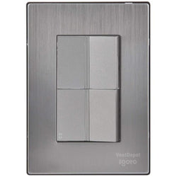 $88.56 - 1Pza, Apagador/Apagador Escalera, 125-250VCA, 10A, 50/60Hz, Plateado, Acero Inoxidable/PC., MXIIO-001, Empaque: 9X14X6 cm, 0.090kg, Envío: 0 Días