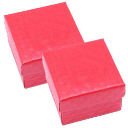 $118.62 - 2Pzas, Rojo, 4x4x2.7cm Cartón, Joyero., MXVVL-002, Empaque: 5X5X4 cm, 0.10kg, Envío: 0 Días