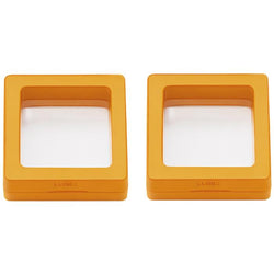 $134.00 - 2Pzas, Naranja, 7x7x2cm, Plelícula PE Film, Cuadrado, Joyero/Exhibidor., MXEXV-002, Empaque: 8X8X6 cm, 0.04kg, Envío: 0 Días