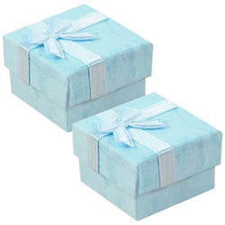 $97.39 - 2Pzas, Cian, 4x4x2.5cm, Cartón, Joyero., MXVCN-002, Empaque: 5X6X5 cm, 0.012kg, Envío: 0 Días