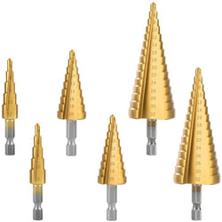 $716.42 - 2Kits, 6 Pzas, 2 x 4-12mm, 2 x 4-20mm, 2 x 4-32mm, 2.4cm Zanco, Escalonadas, Acero Alta Velocidad., MXGOC-002, Empaque: 12X21X6 cm, 0.16kg, Envío: 0 Días