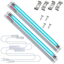 $931.41 - 2Kits, 6W, 110V, Sanitiza 2x9m², Paralelo, 2 Lámparas, 2 Enchufes, Vidrio de Cuarzo., MXBAI-002, Empaque: 26X6X8 cm, 0.270kg, Envío: 0 Días