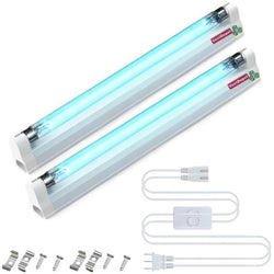 $3220.06 - 2Kits, 15W, 110V, 2x9m² de Sanitización, Paralelo, 2 Lámparas, 2 Enchufes, Vidrio y Aluminio., MXUVW-002, Empaque: 53X13X32 cm, 0.400kg, Envío: 0 Días