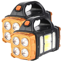 $744.99 - 2Pzas, Negro/Oro, 20-50m LED, 4LED Frontal, 2LED Lateral, 2COB., MXVIO-002, Empaque: 12X17X11 cm, 0.52kg, Envío: 0 Días