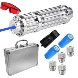 $1133.01 - 1Pza, Quema 6m, Apunta 1000m , 1500mW, Azul, Pilas 2 x 16340., MXRBE-001, Empaque: 8X25X8 cm, 0.617kg, Envío: 0 Días