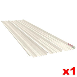 $9349.33 - 1Pza, 0.98x7.32m, Espesor: 1.2mm, Perfil Glamet, Material: Acrilico, Acabado: Blanco, Peralte 2.4 cm., MXGMT-013, Empaque: 10X100X732 cm, 0.65kg, Envío: 8 Días