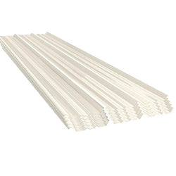 $19595.55 - 5Pzas, 0.98x3.05m, Espesor: 1.2mm, Perfil Glamet, Material: Acrilico, Acabado: Blanco, Peralte 2.4 cm., MXGAT-002, Empaque: 25X100X305 cm, 3.25kg, Envío: 8 Días